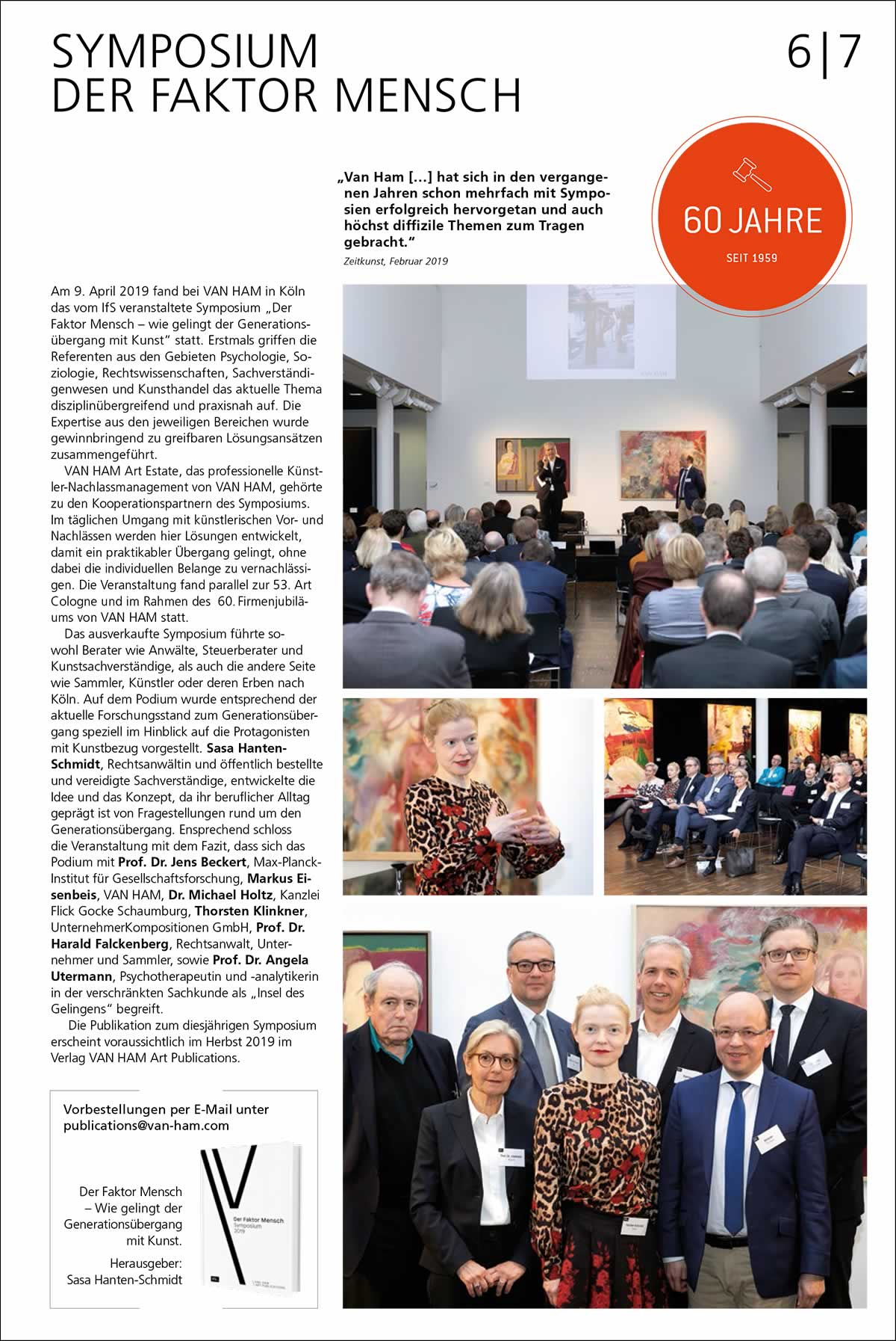 Art Magazin, Nachlese des Symposiums